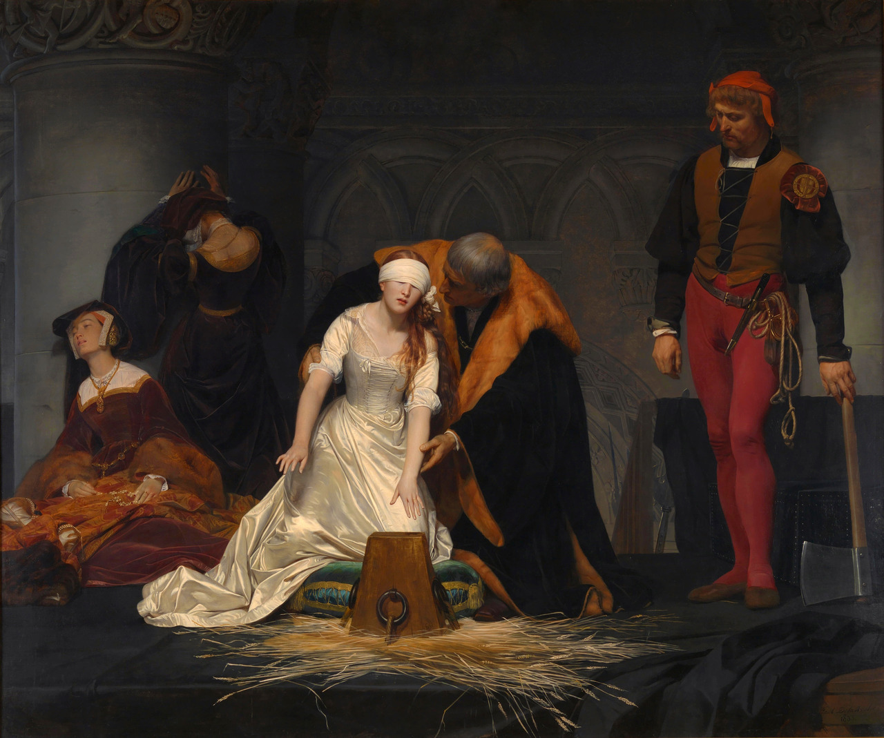 Paul Delaroche, The Execution of Lady Jane Grey, 1833.